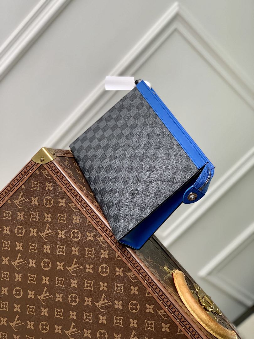 Pochette – Réf. N00088 · Damier Graphite