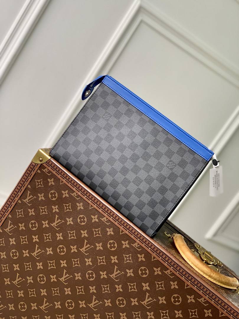 Pochette – Réf. N00088 · Damier Graphite