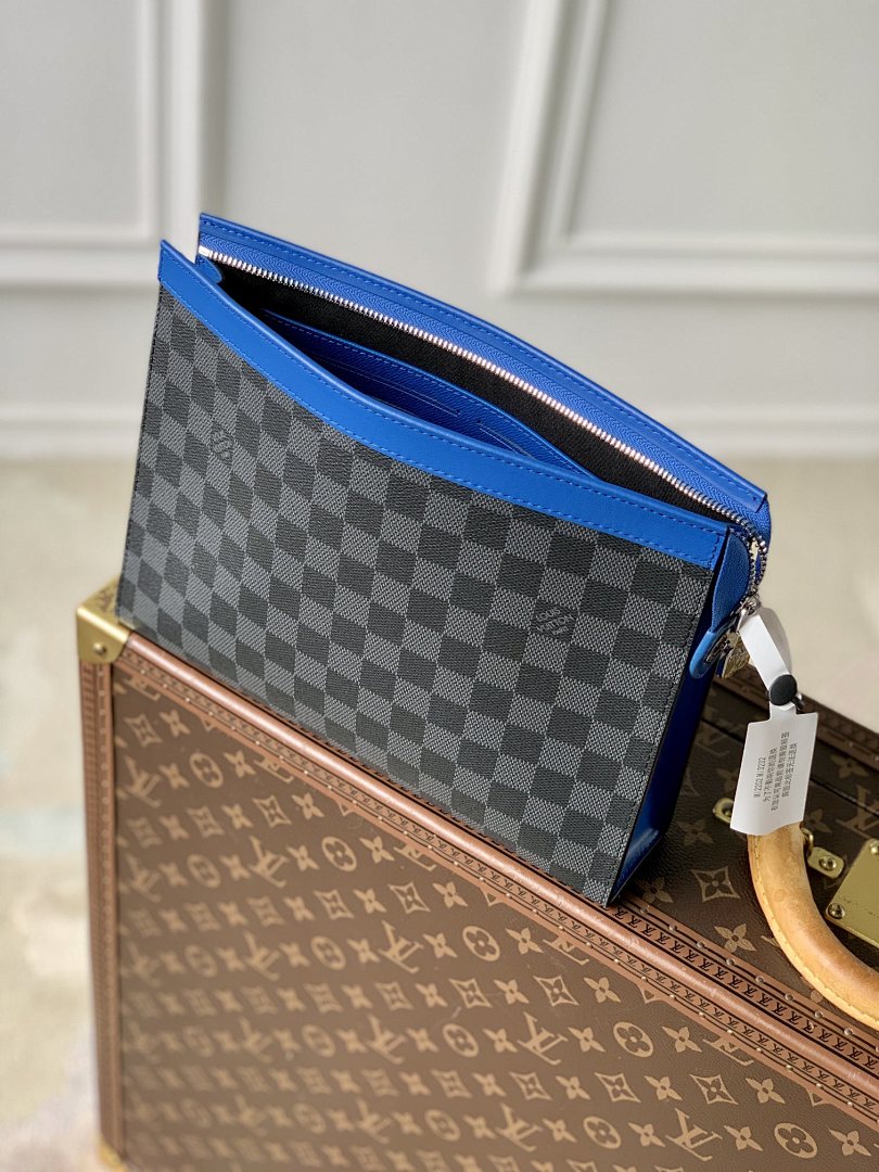 Pochette – Réf. N00088 · Damier Graphite