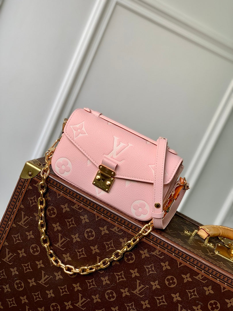 Sac à main Métis – Réf. M14208 · Rose Sérigraphie