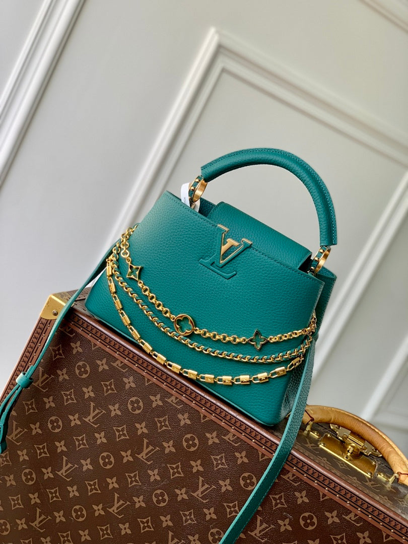 Sac à main Capucines – Réf. M12345 · PM Vert