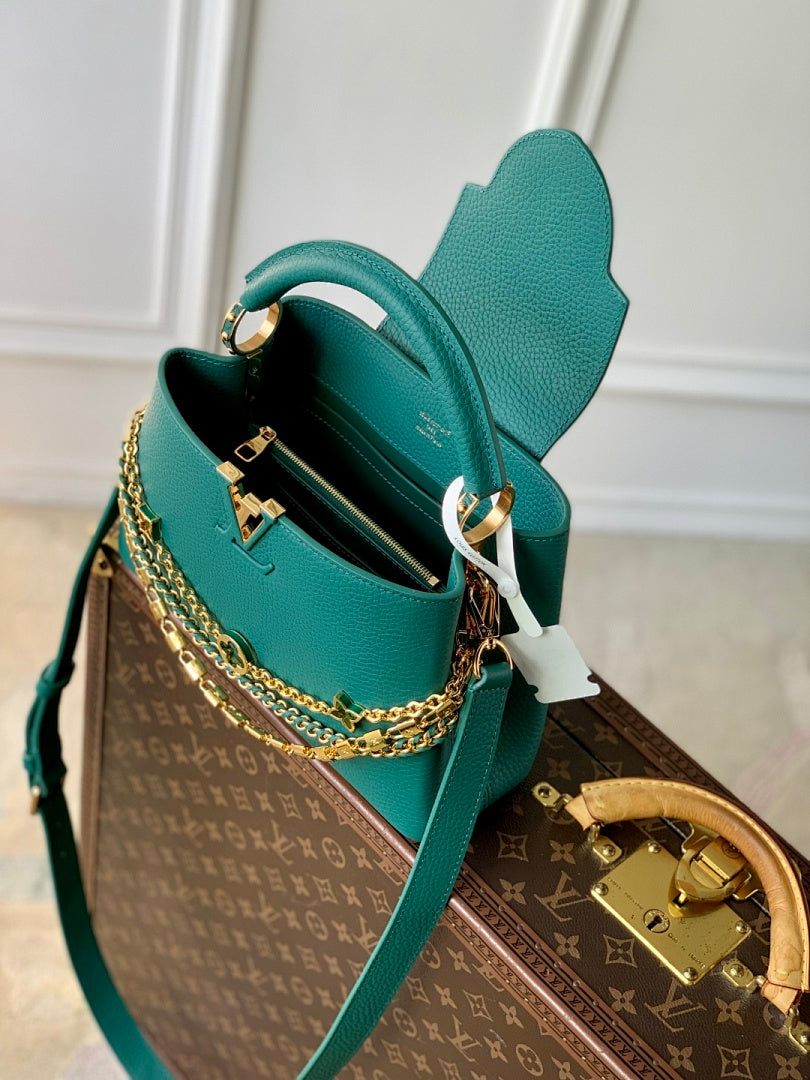 Sac à main Capucines – Réf. M12345 · PM Vert