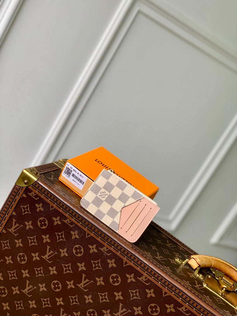 Portefeuille – Réf. N00131 · Damier Azur