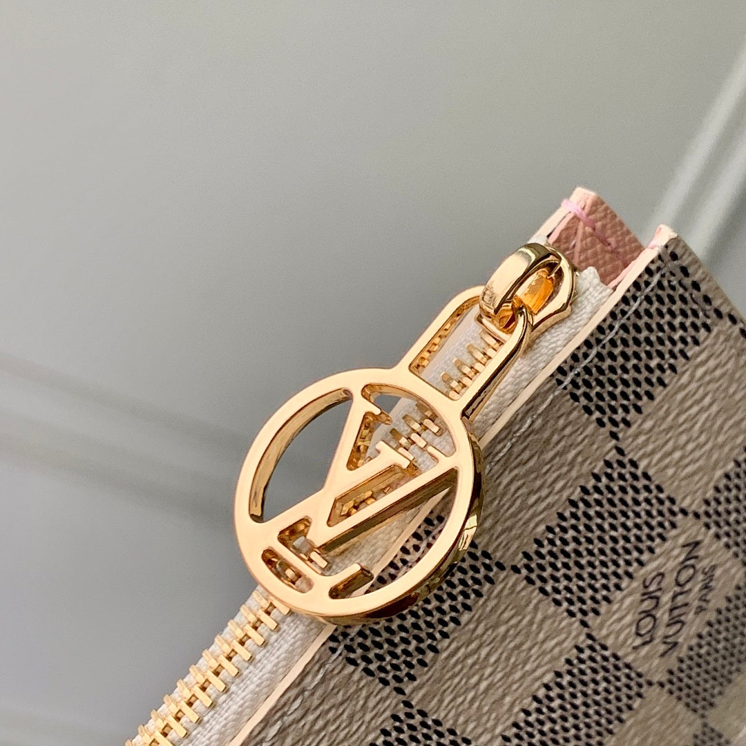 Portefeuille – Réf. N00131 · Damier Azur