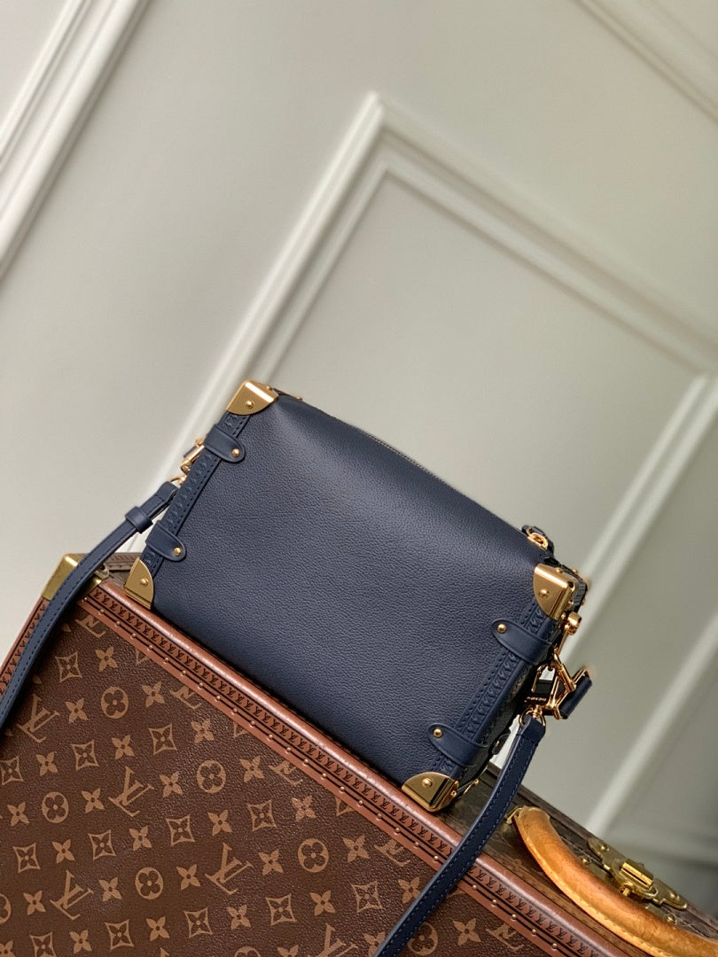 Sac à main Trunk – Réf. M15226 · Bleu Nuit
