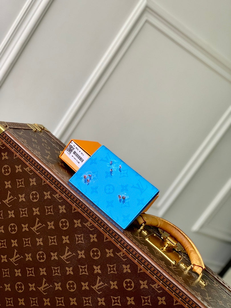 Portefeuille – Réf. M14876 · Bleu