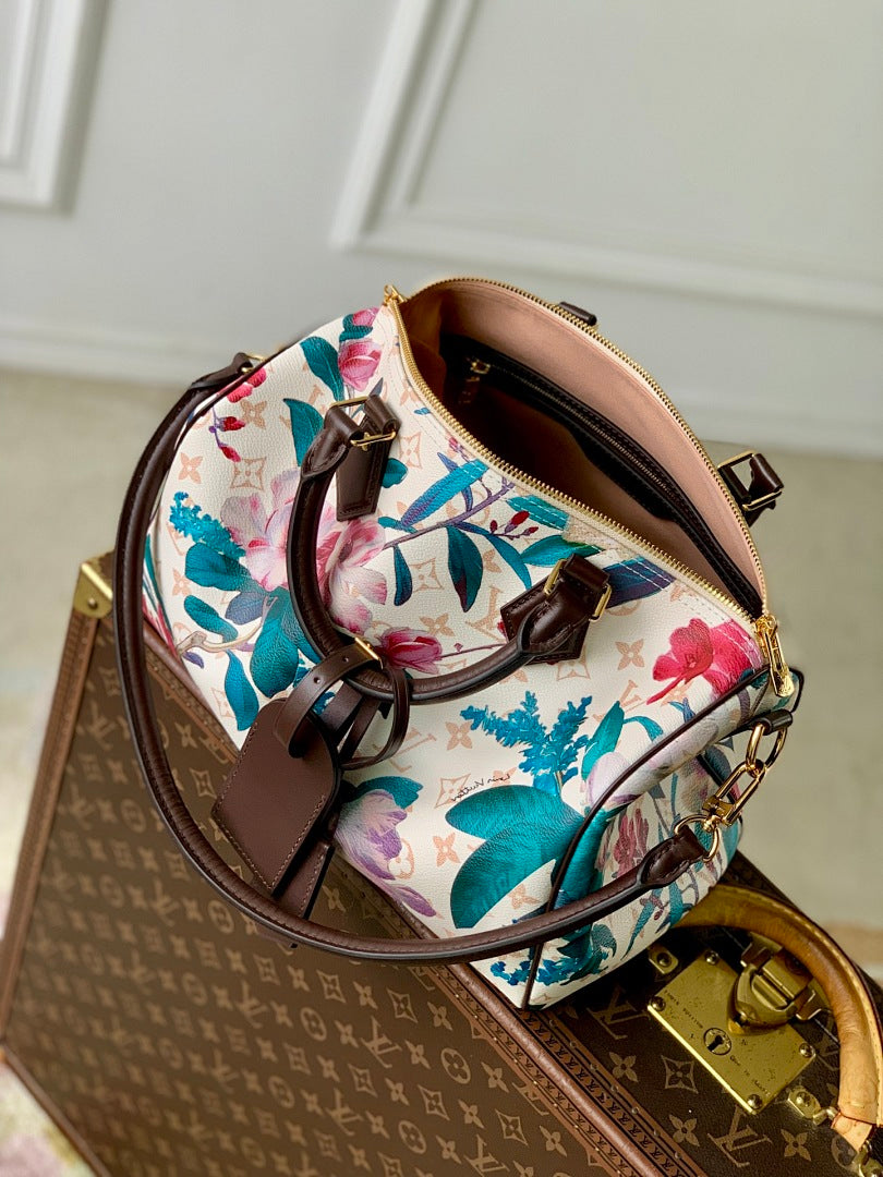 Sac à main Speedy – Réf. M29066 · Fleurs
