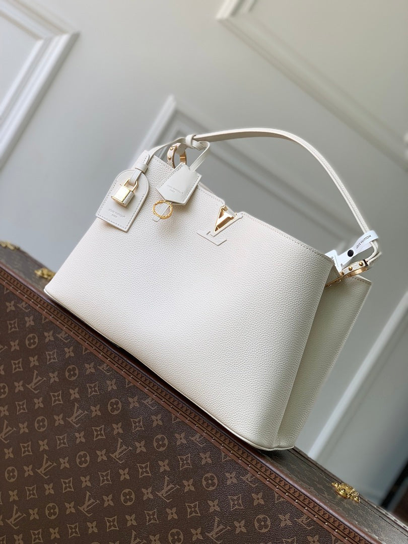 Sac à main Capucines – Réf. 26259 · Blanc Crème