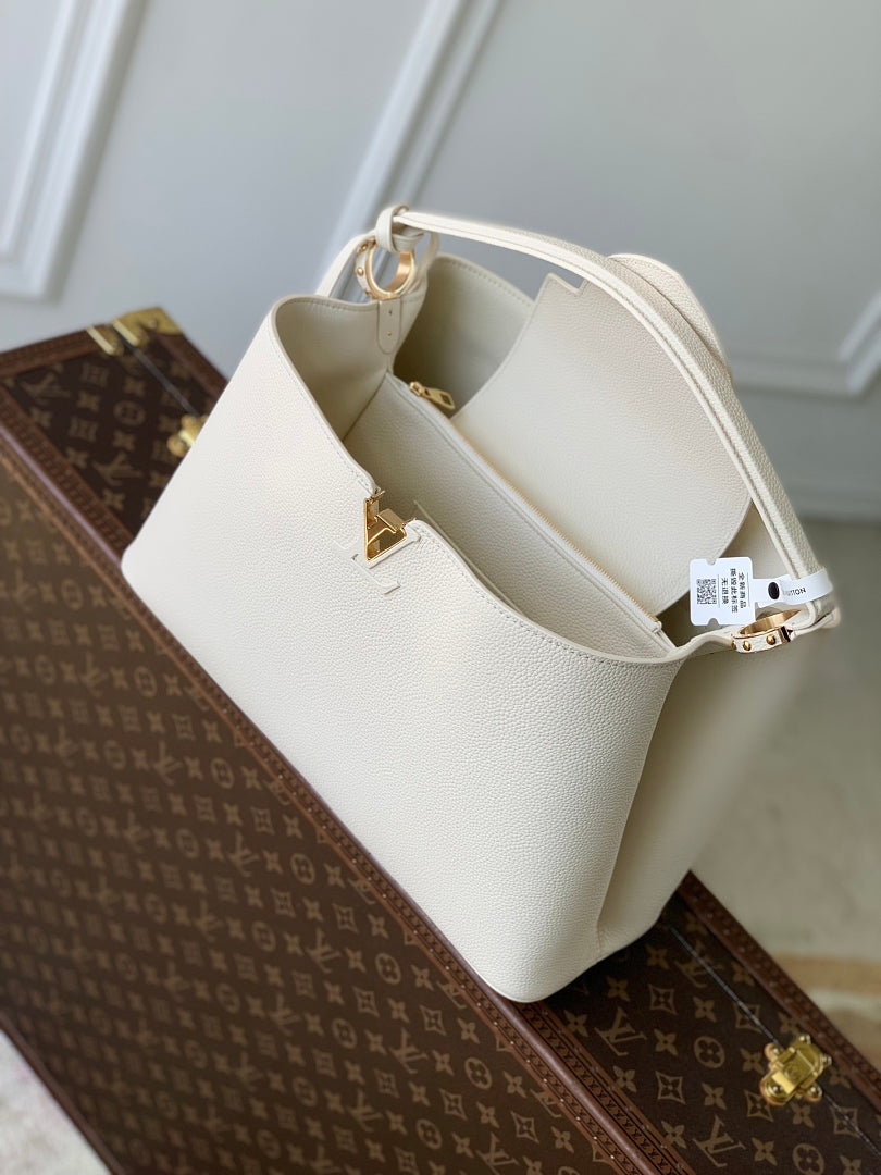 Sac à main Capucines – Réf. 26259 · Blanc Crème