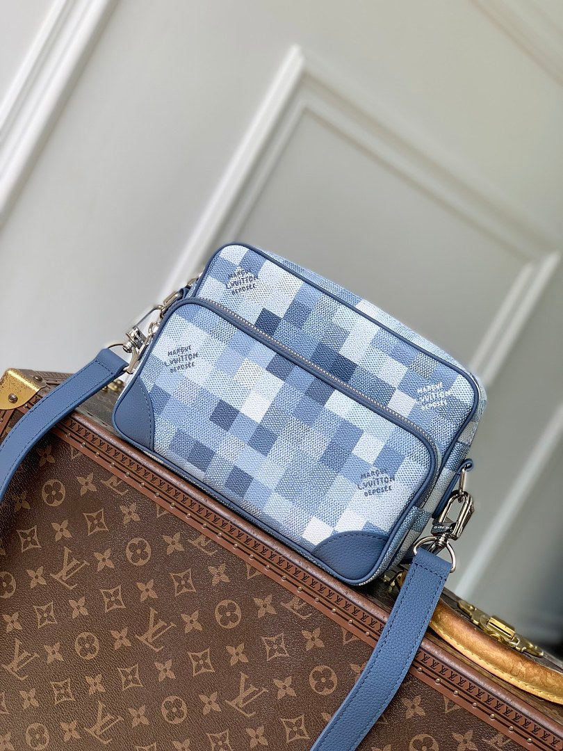 Sac à main – Réf. 28606 · Damier Bleu