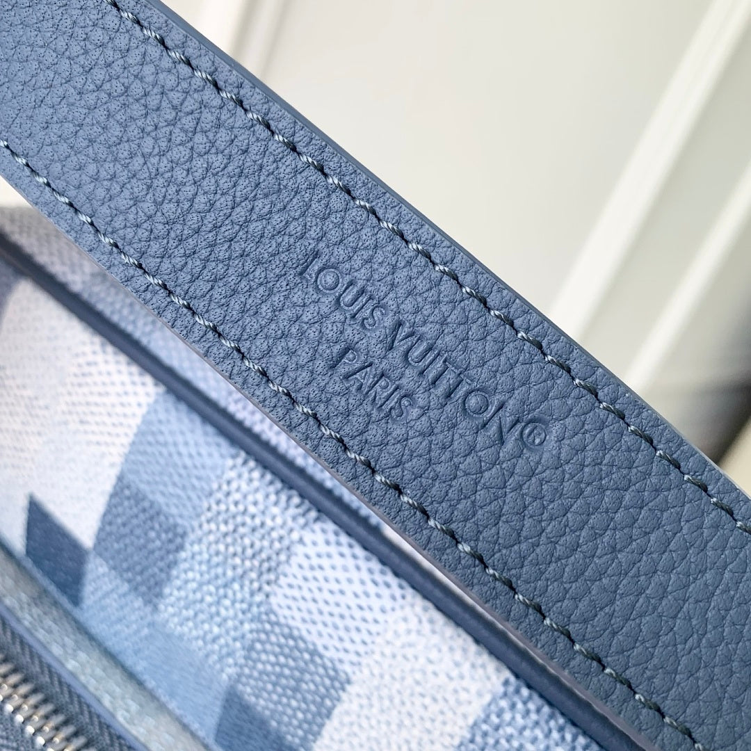Sac à main – Réf. 28606 · Damier Bleu
