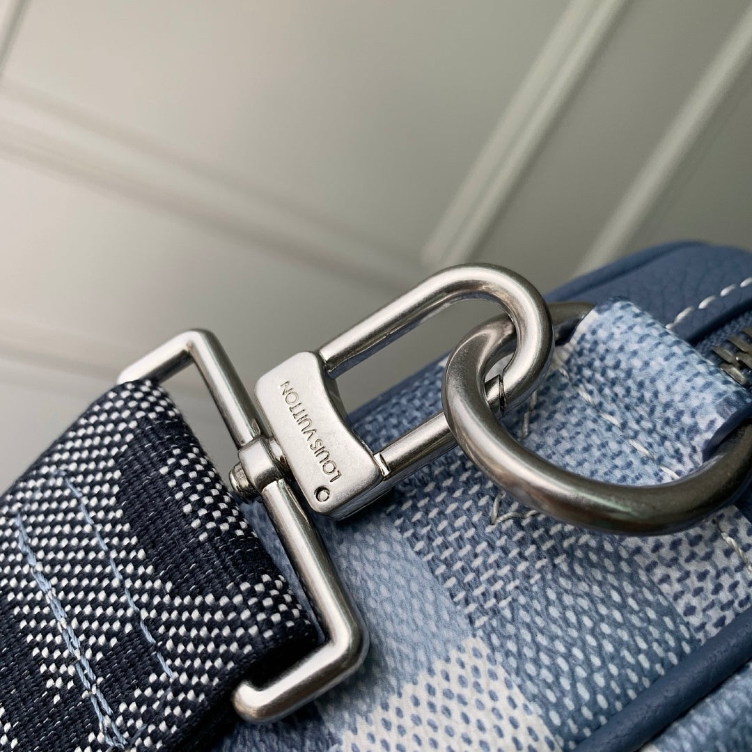 Sacoche Messenger – Réf. 28601 · Damier Bleu