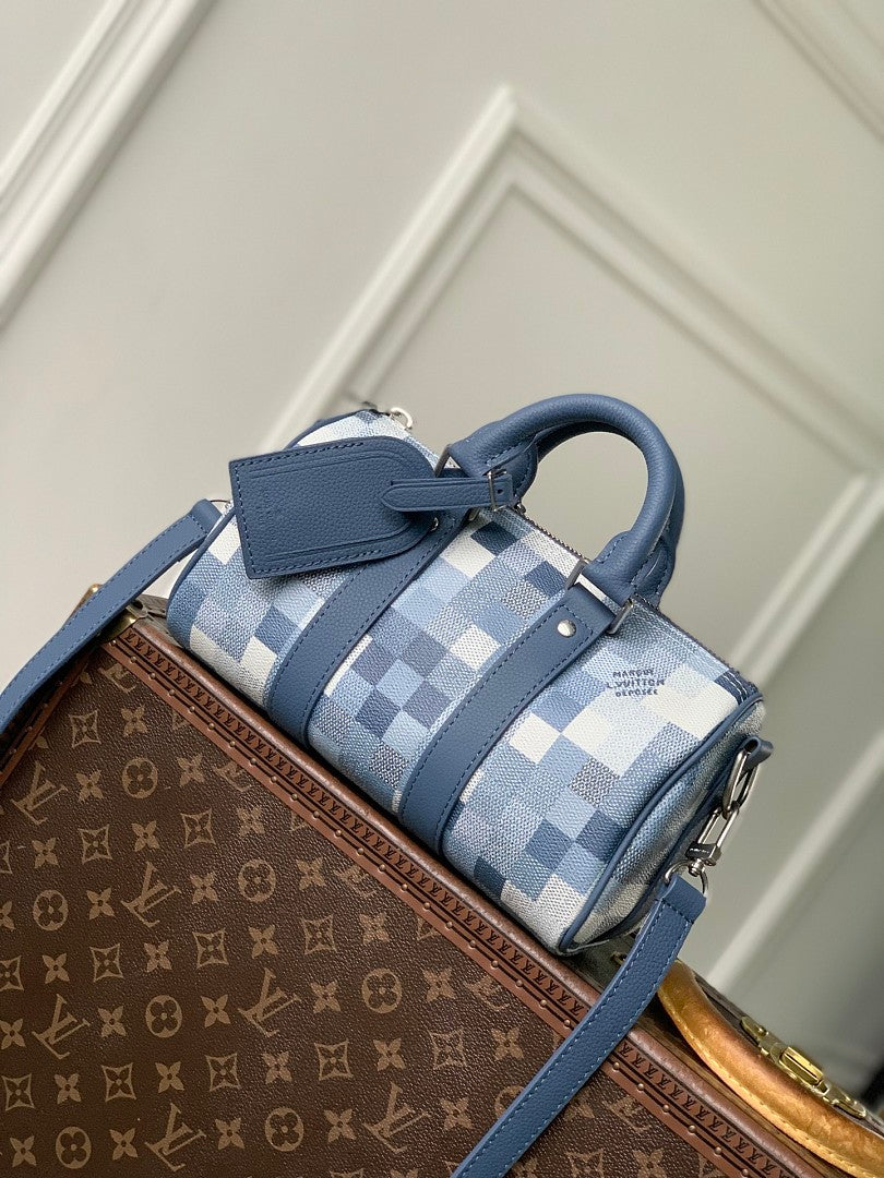 Sac à main Speedy – Réf. 28600 · Damier Bleu