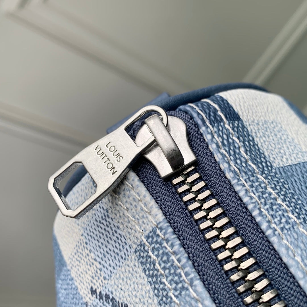 Sac à main Speedy – Réf. 28600 · Damier Bleu