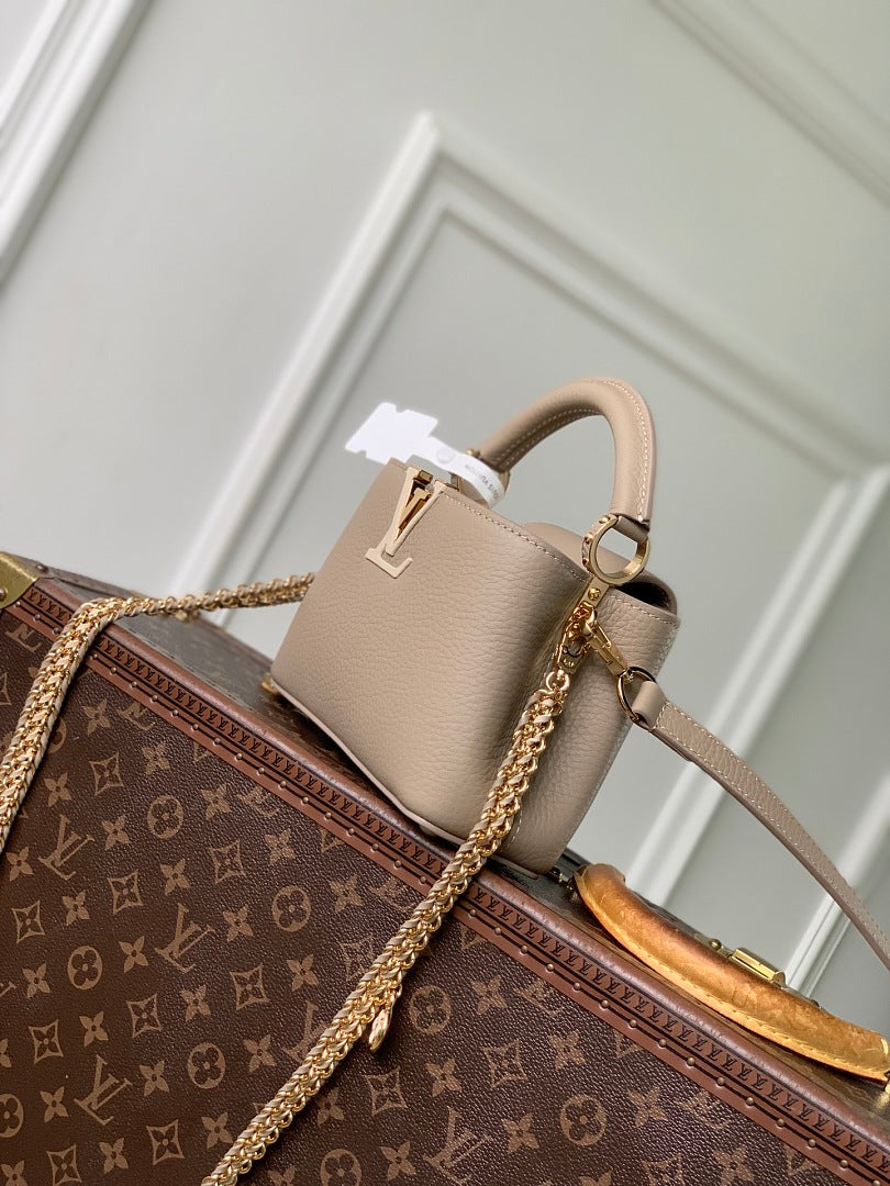 Sac à main Capucines – Réf. 29439 · Gris Mini