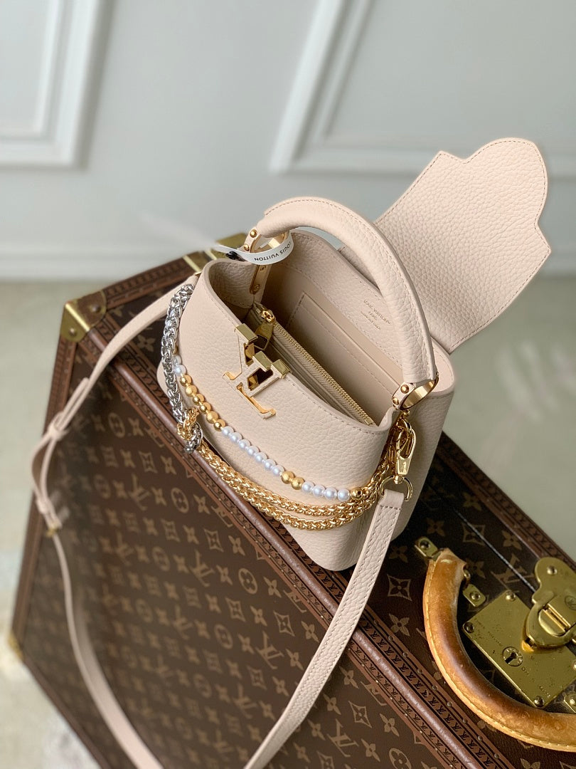 Sac à main Capucines – Réf. 27308 · Gris Mini