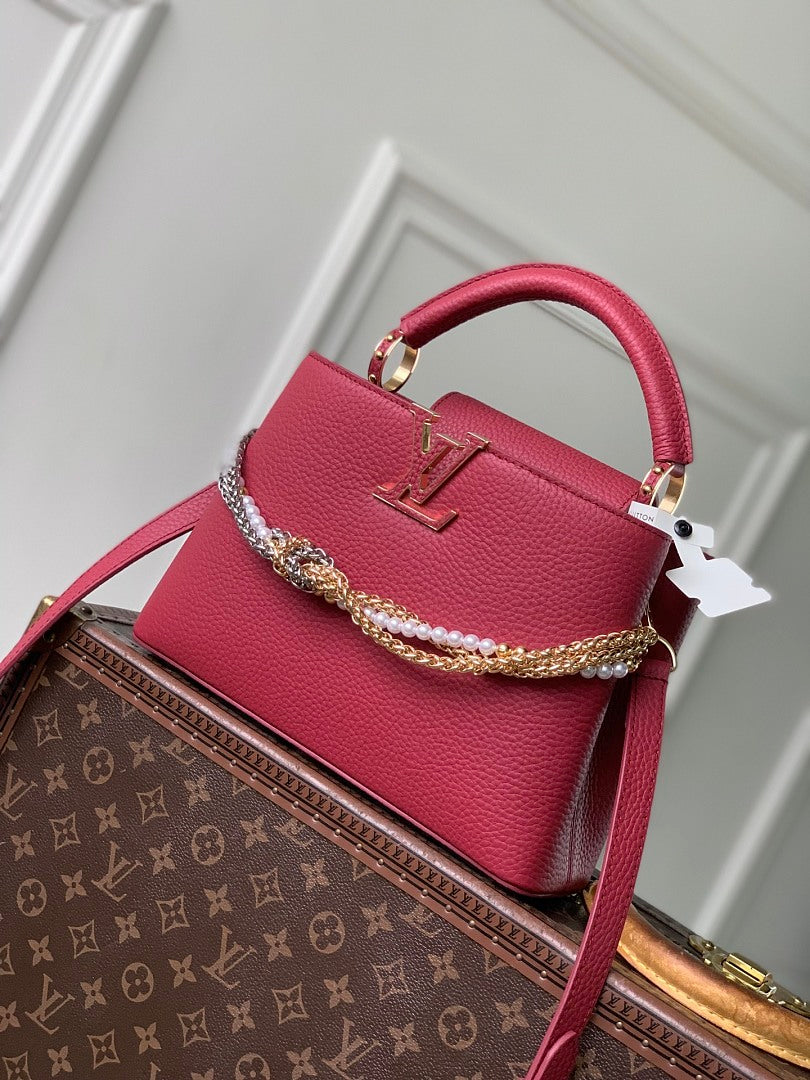 Sac à main Capucines – Réf. 27308 · Rouge PM
