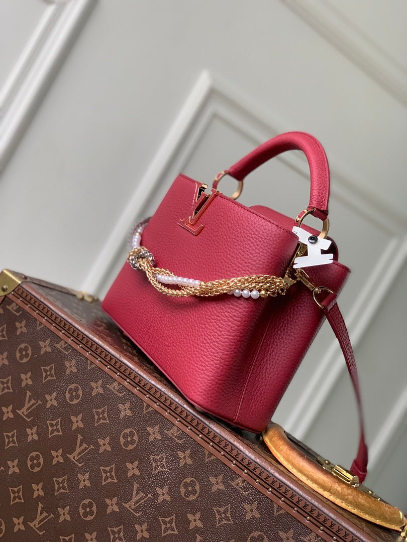 Sac à main Capucines – Réf. 27308 · Rouge PM