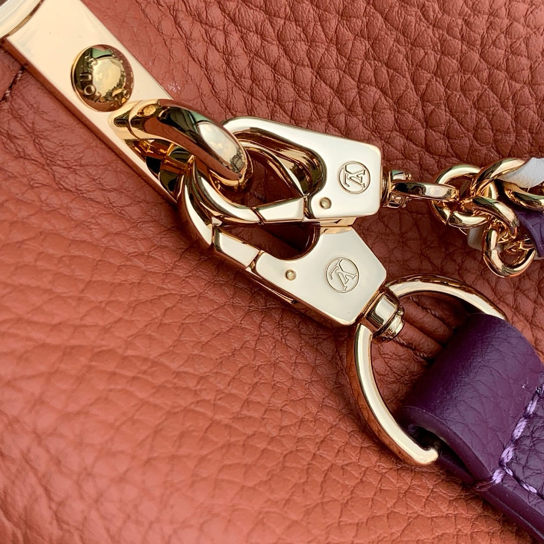 Sac à main Capucines – Réf. 29439 · Marron Violet Mini