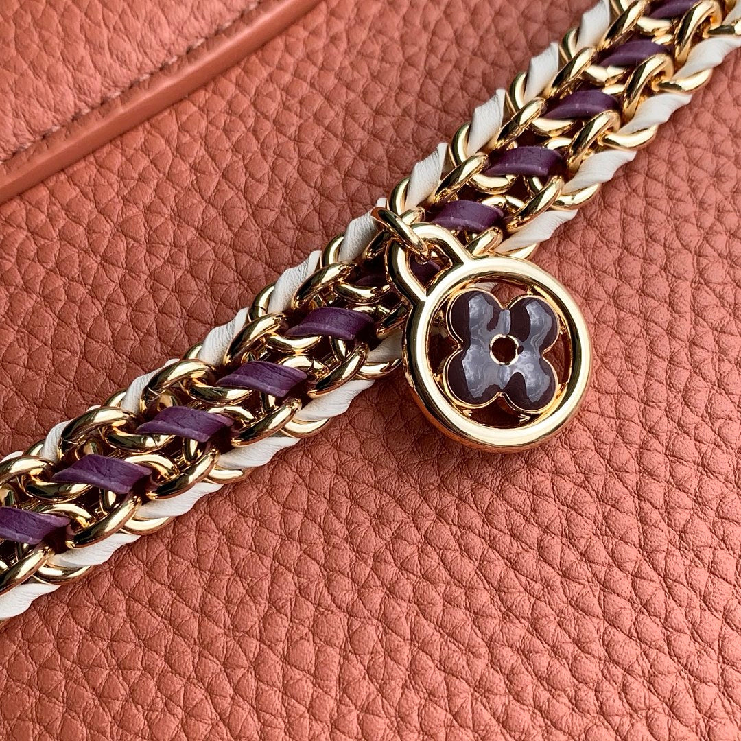 Sac à main Capucines – Réf. 29439 · Marron Violet PM