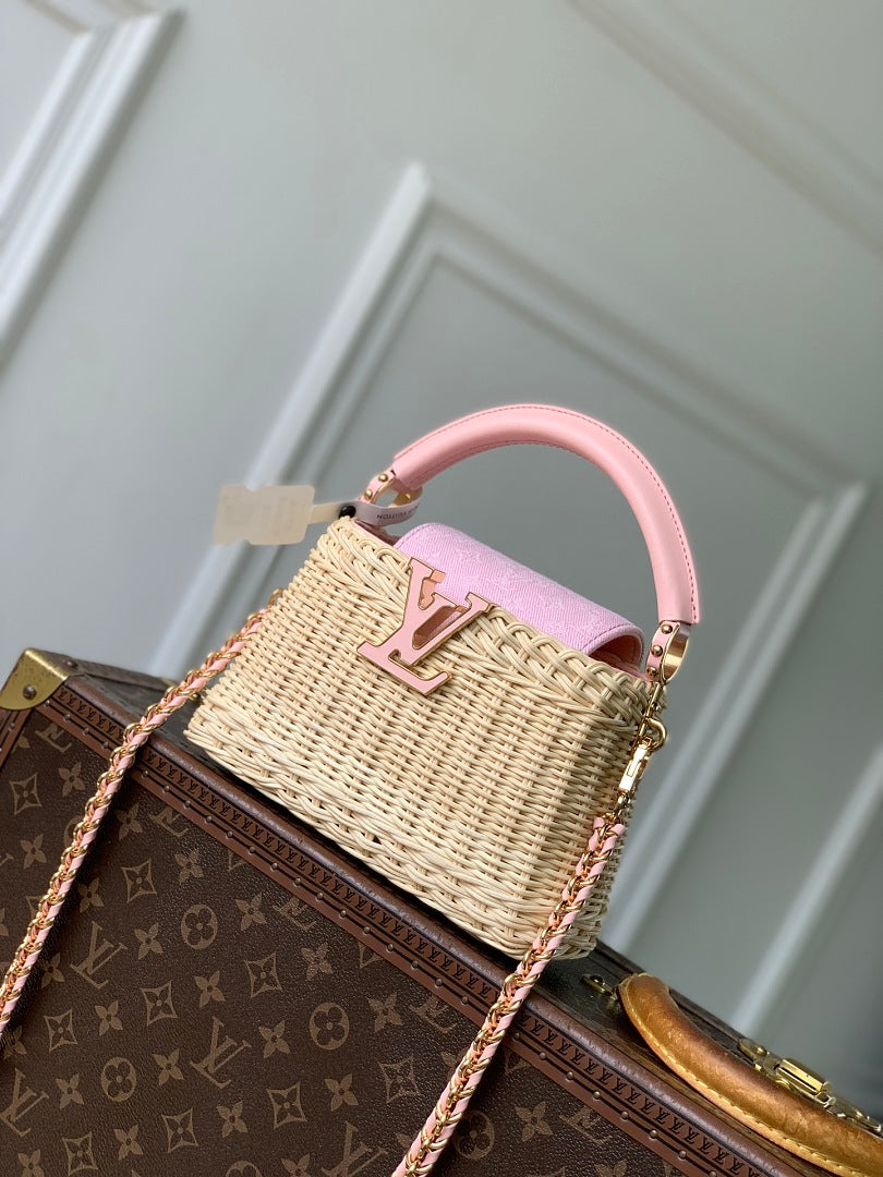 Sac à main Capucines – Réf. 26005 · Rose Mini