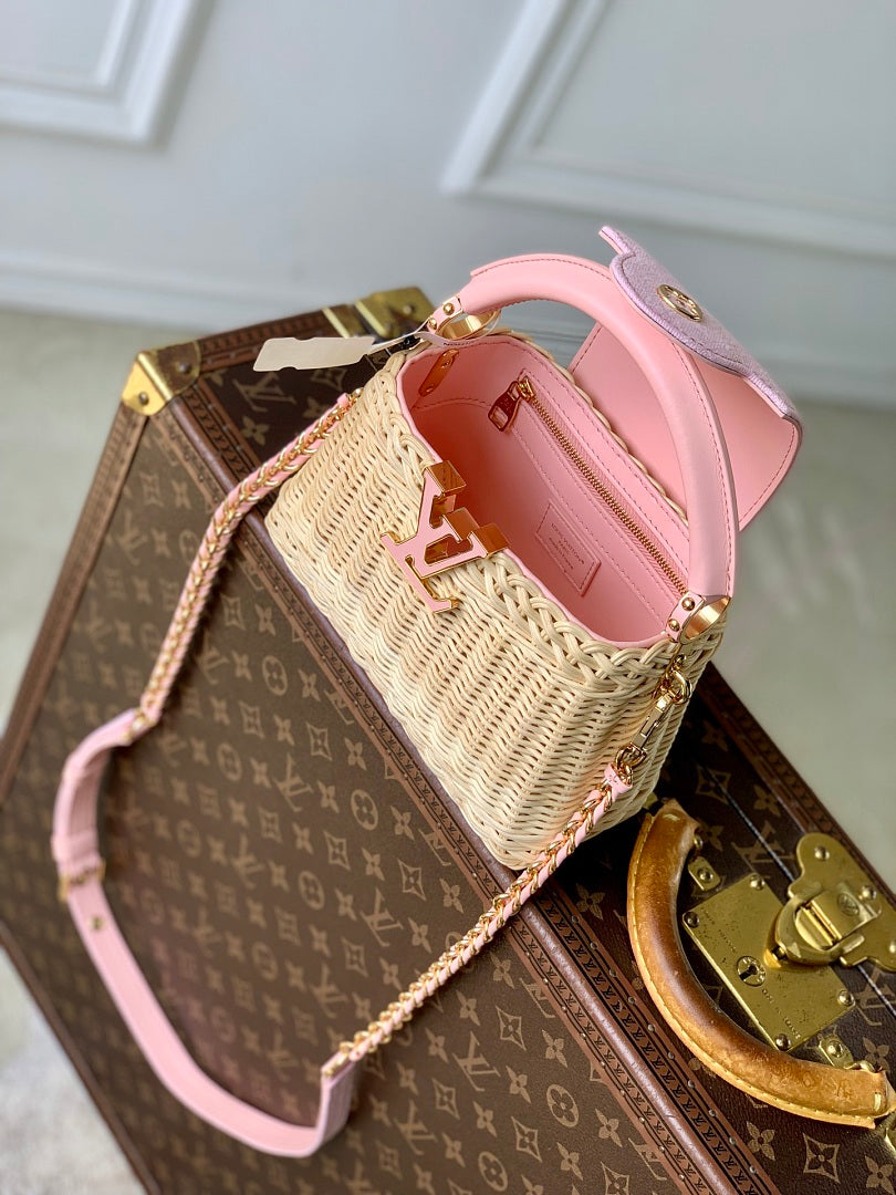 Sac à main Capucines – Réf. 26005 · Rose Mini