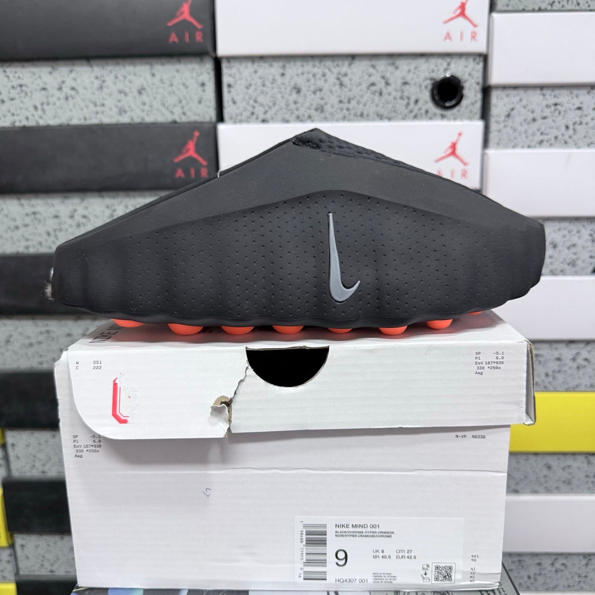 Nike Mind 001 'Noir Orange' — vue 9