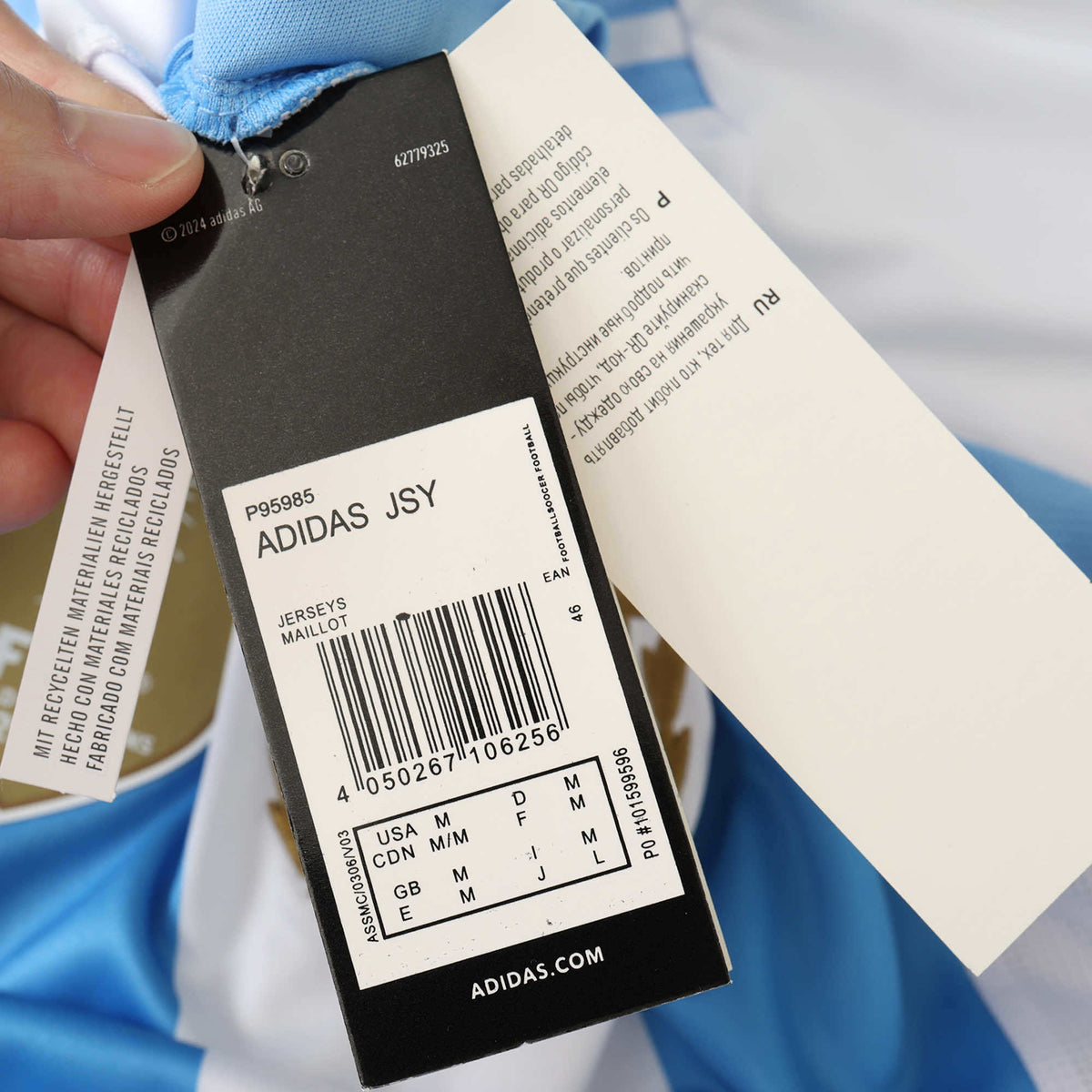 Maillot Argentine 2024 Domicile — vue 4