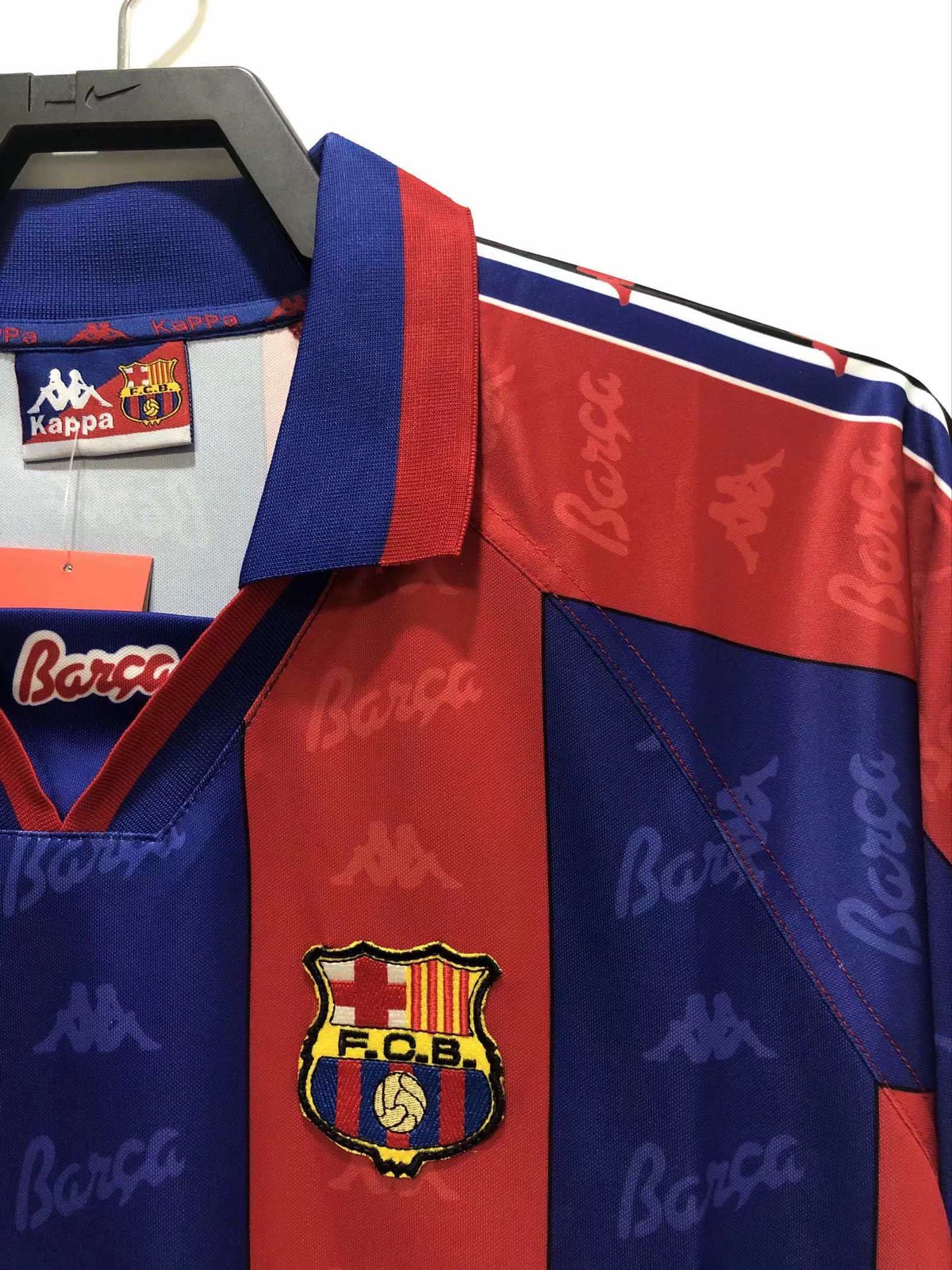 Maillot FC Barcelone 1996/97 Domicile Manches Longues Rétro — vue 4