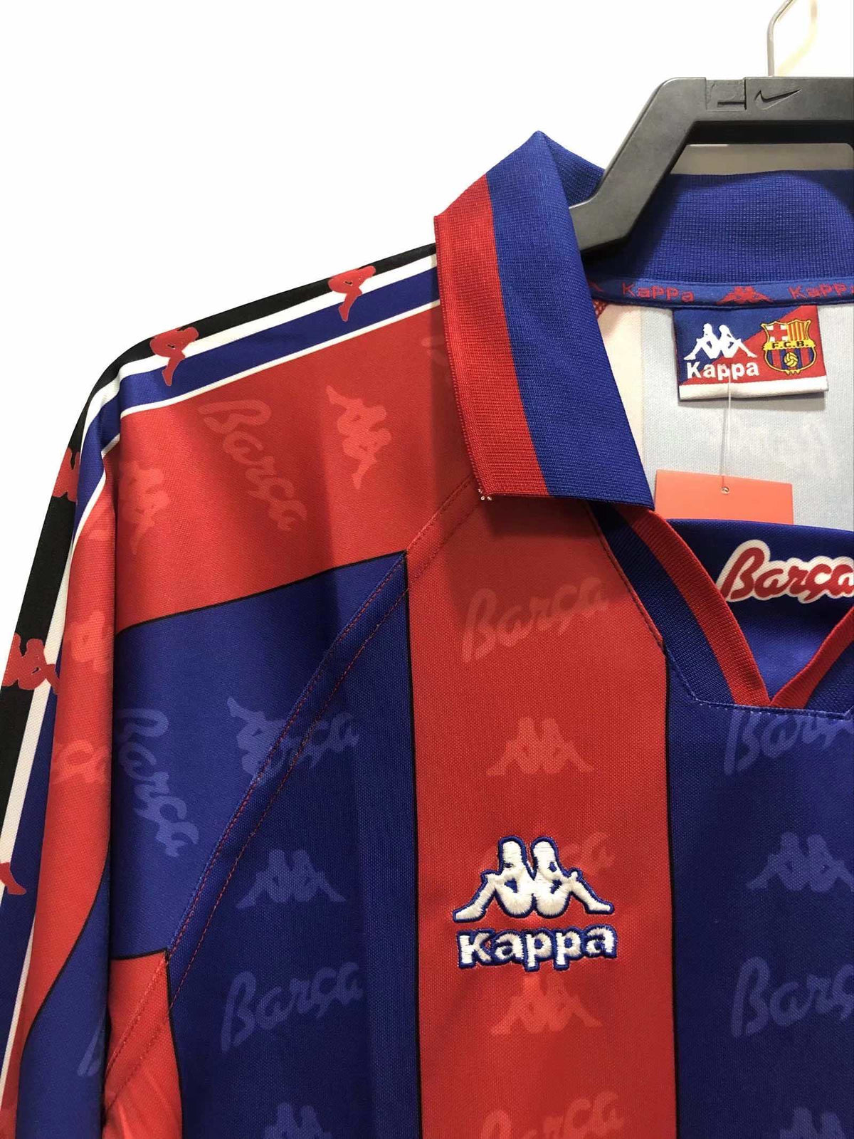 Maillot FC Barcelone 1996/97 Domicile Manches Longues Rétro — vue 7