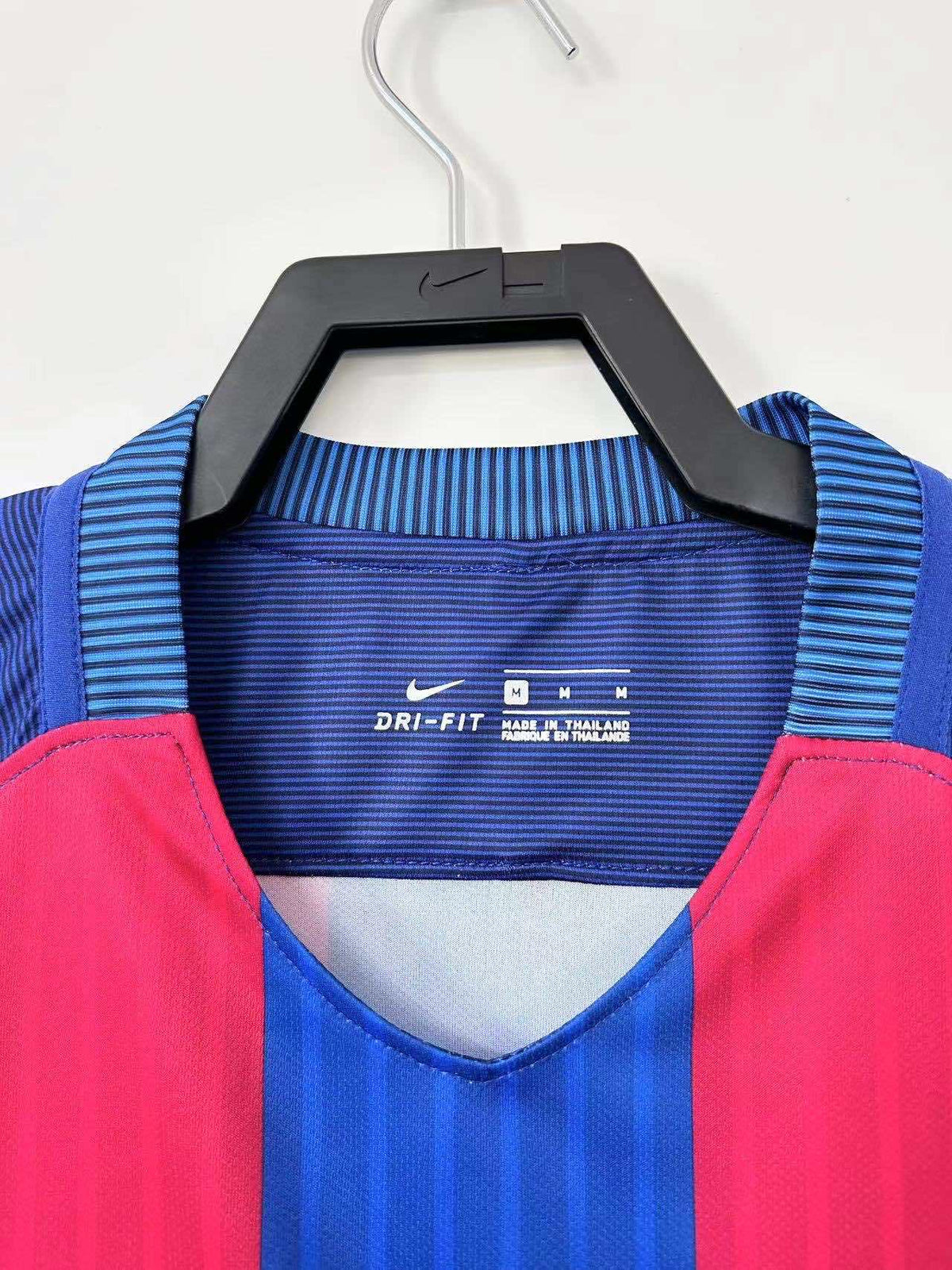 Maillot FC Barcelone 2016/17 Domicile Manches Longues Rétro — vue 2