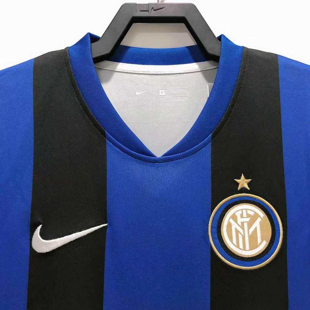 Maillot Inter Milan 2008/09 Domicile Rétro — Ligue des Champions — vue 7