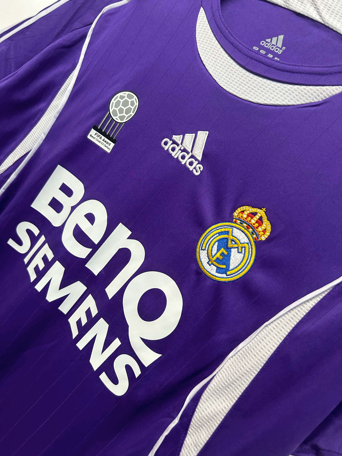 Maillot Real Madrid 2006/07 Extérieur Rétro — vue 8