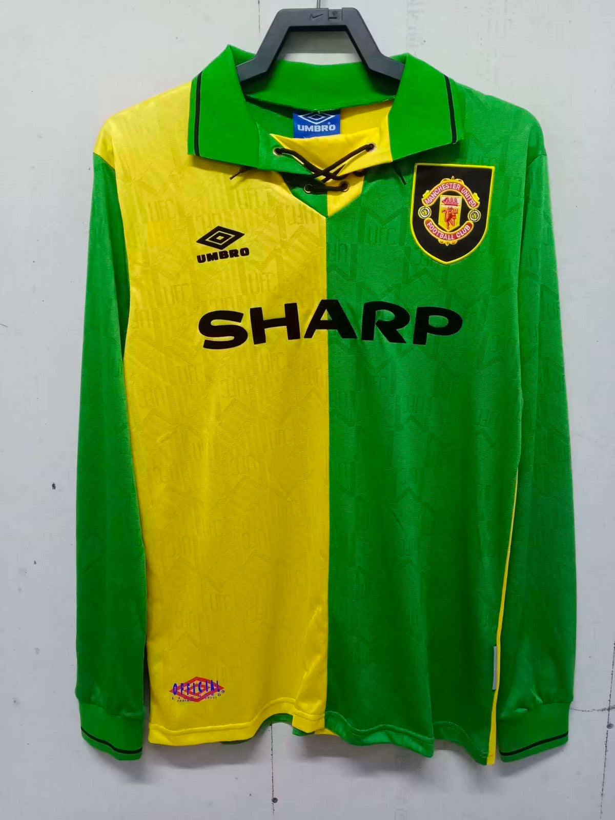 Maillot Manchester United 1992 Extérieur Manches Longues Rétro — vue 2