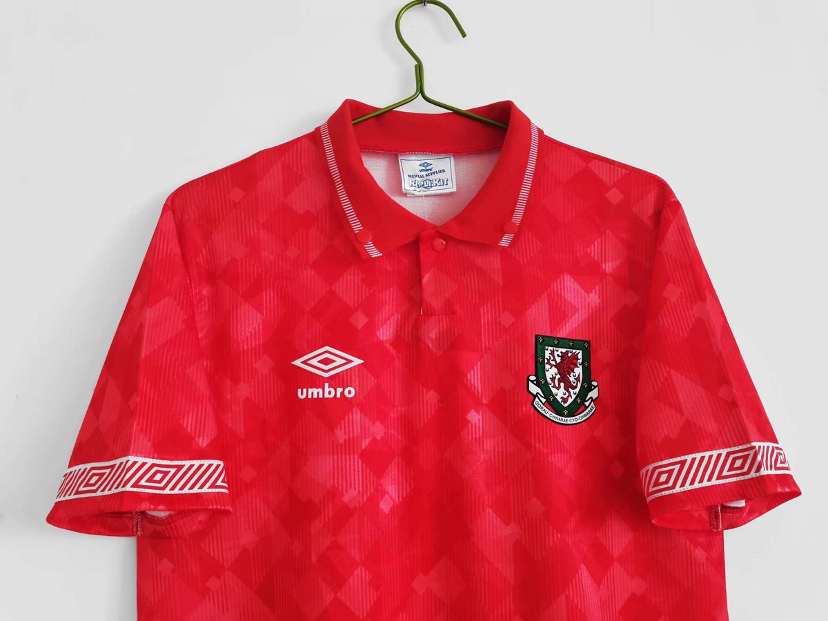Maillot Pays de Galles 1990/92 Domicile Rétro — vue 3