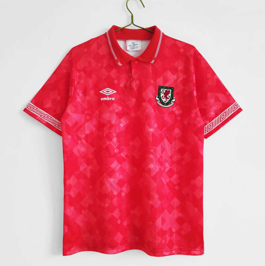 Maillot Pays de Galles 1990/92 Domicile Rétro — vue 6
