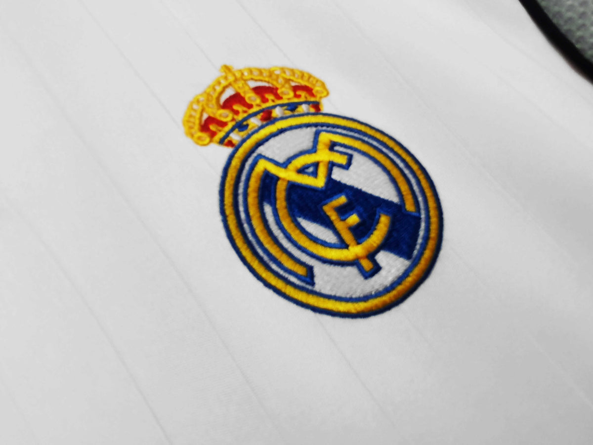 Maillot Real Madrid 2006/07 Domicile Manches Longues Rétro — vue 8