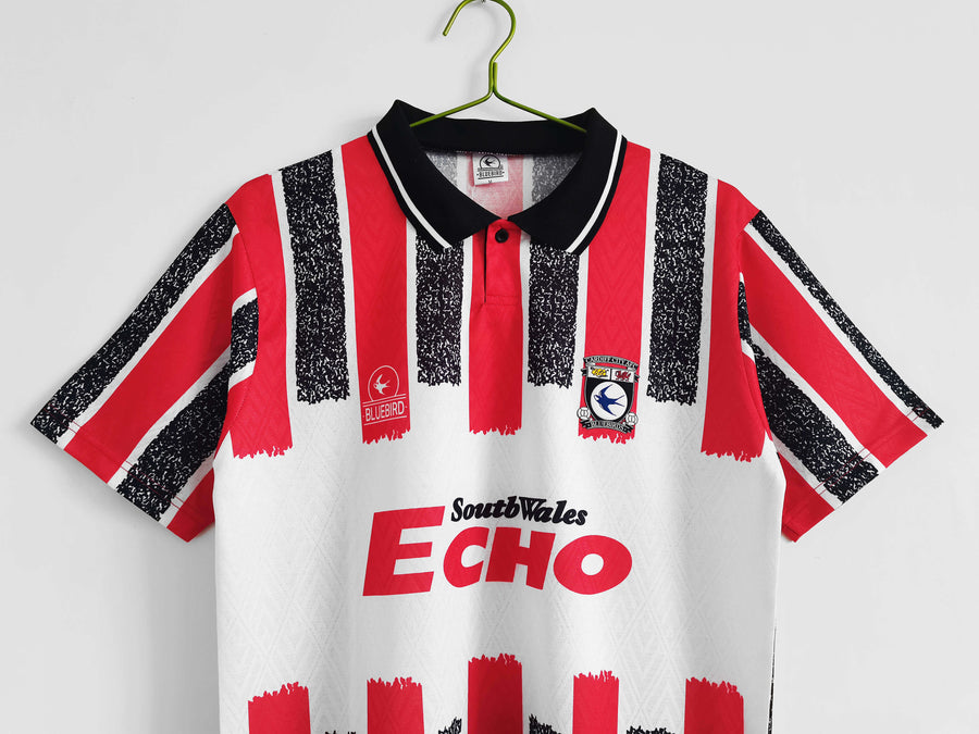 Maillot Cardiff City 1994/96 Extérieur Rétro — vue 3