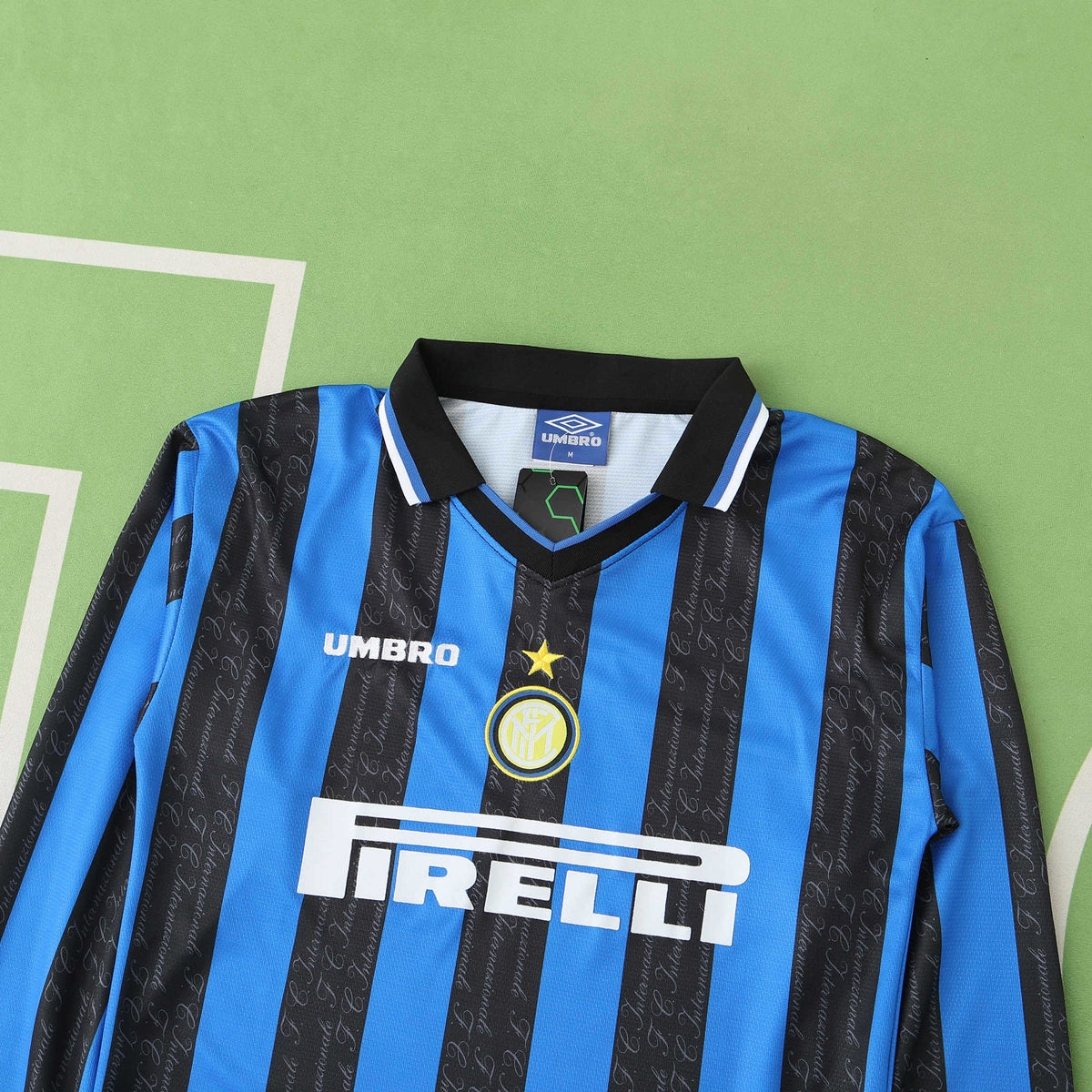 Maillot Inter Milan 1997/98 Domicile Manches Longues Rétro — vue 2