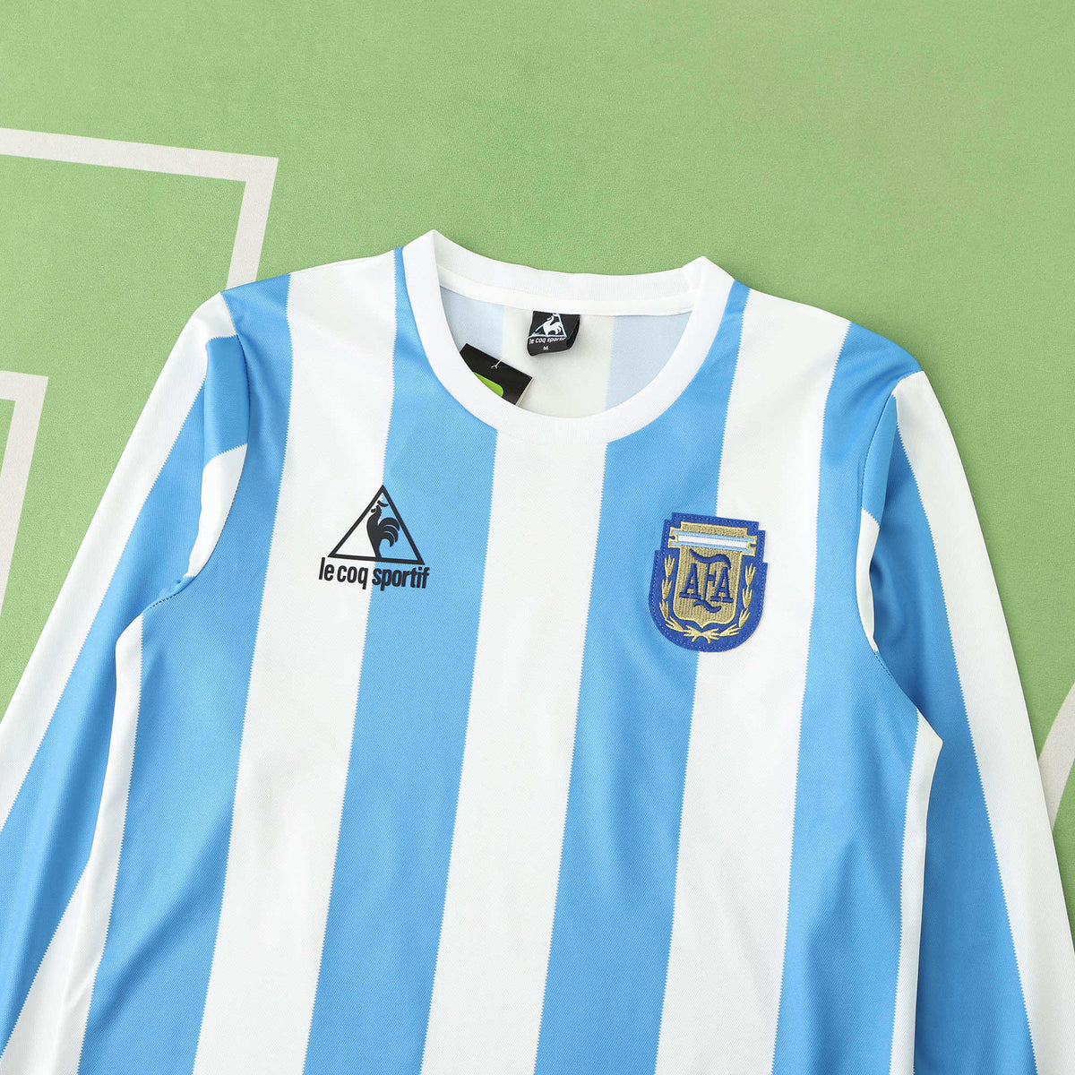 Maillot Argentine 1986 Domicile Manches Longues Rétro — vue 3