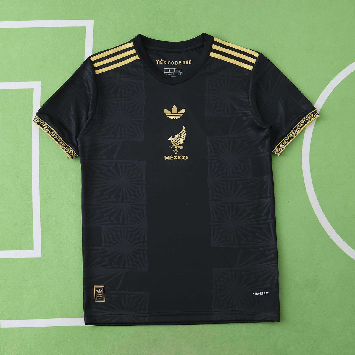 Maillot Mexique 2025/26 — Noir · Or — vue 6
