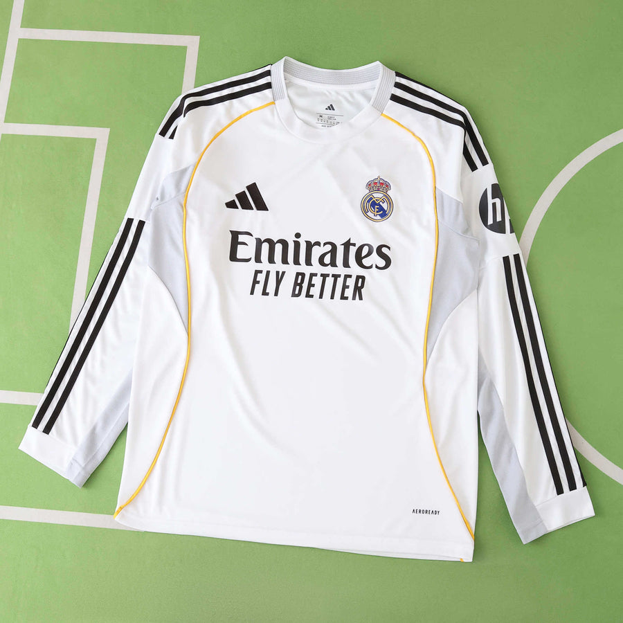 Maillot Real Madrid 2025/26 Domicile Manches Longues — vue 2