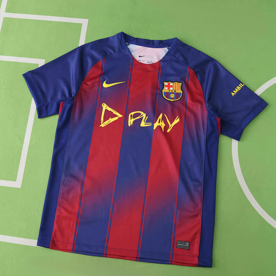 Maillot FC Barcelone 2025/26 — x Spotify x Ed Sheeran — vue 3