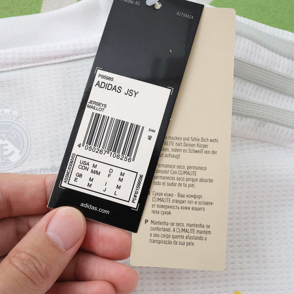 Maillot Real Madrid 2015/16 Domicile Manches Longues Rétro — vue 7