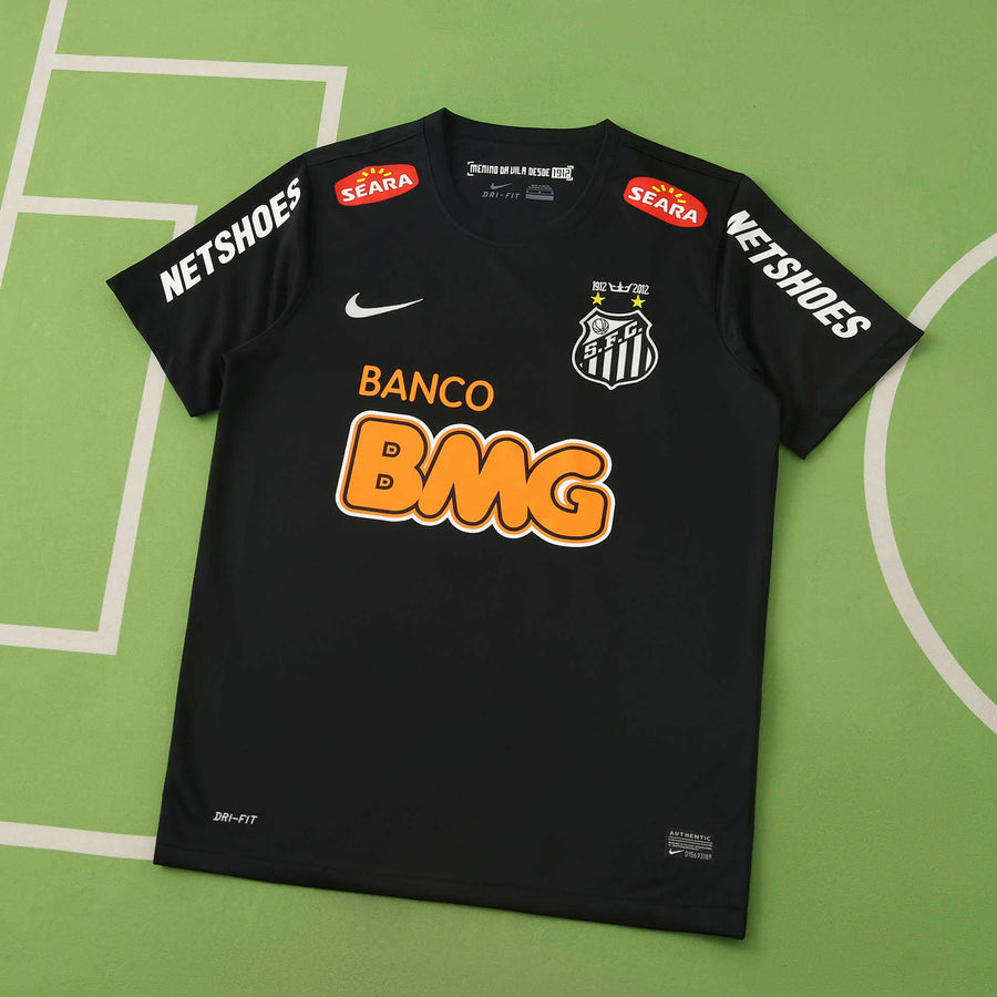 Maillot Santos FC 2012/13 Rétro — Noir — vue 2