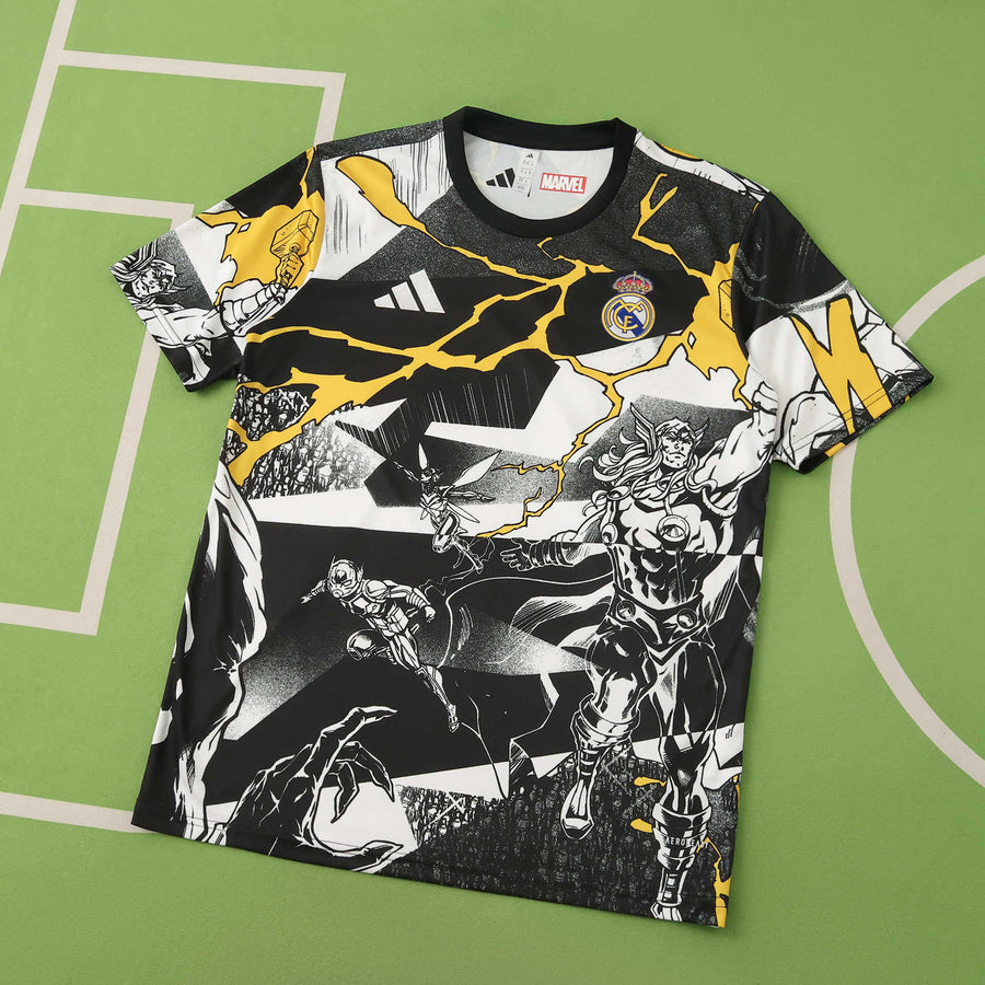 Maillot Real Madrid 2025/26 — Concept · Marvel · Blanc — vue 3