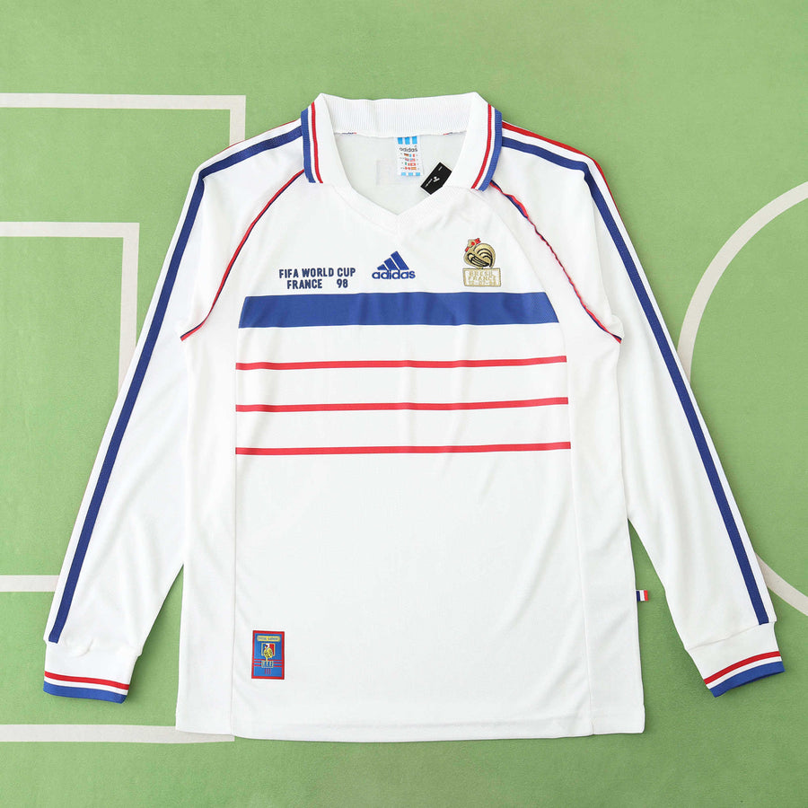Maillot France 1998 Extérieur Manches Longues Rétro