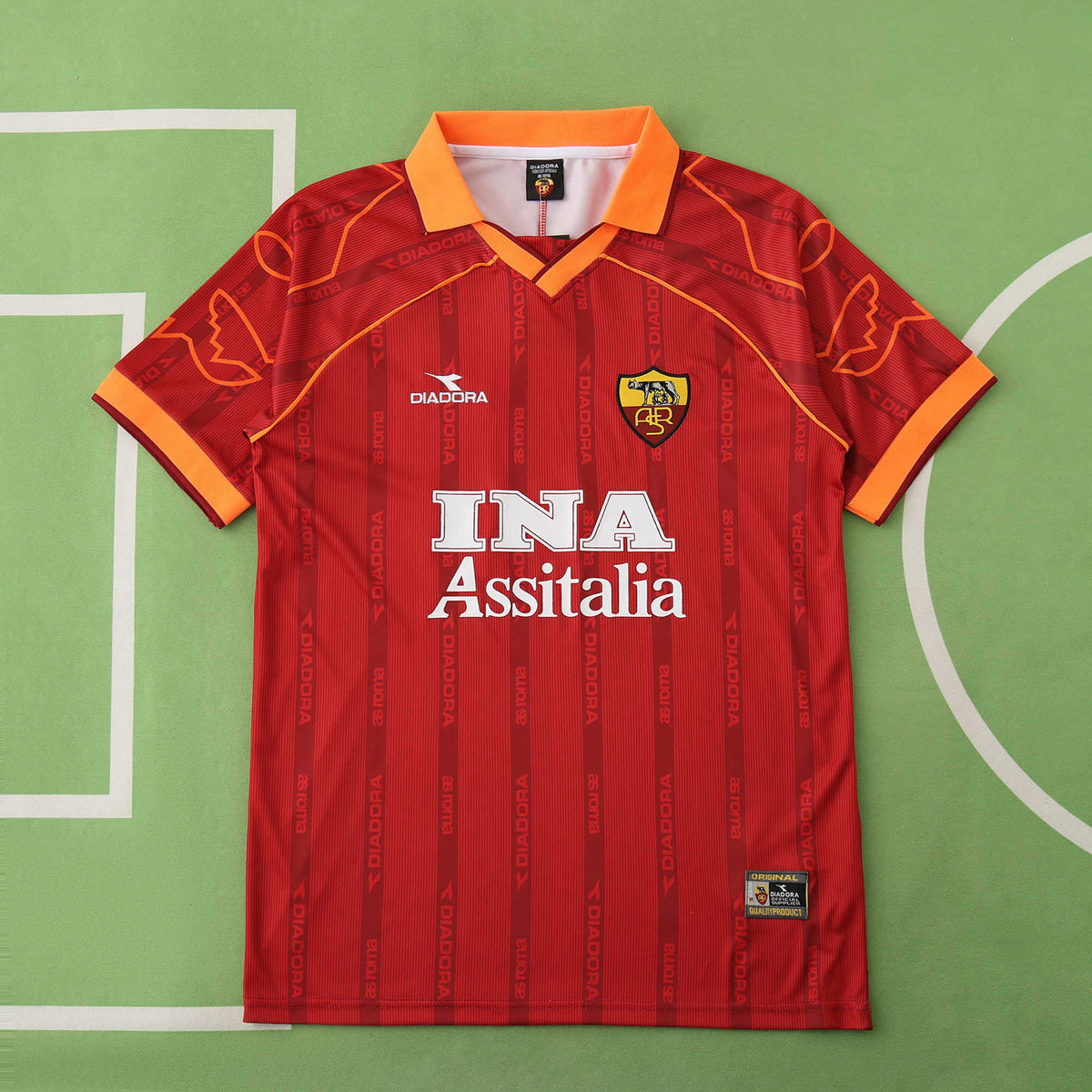 Maillot AS Roma 1999/00 Domicile Rétro