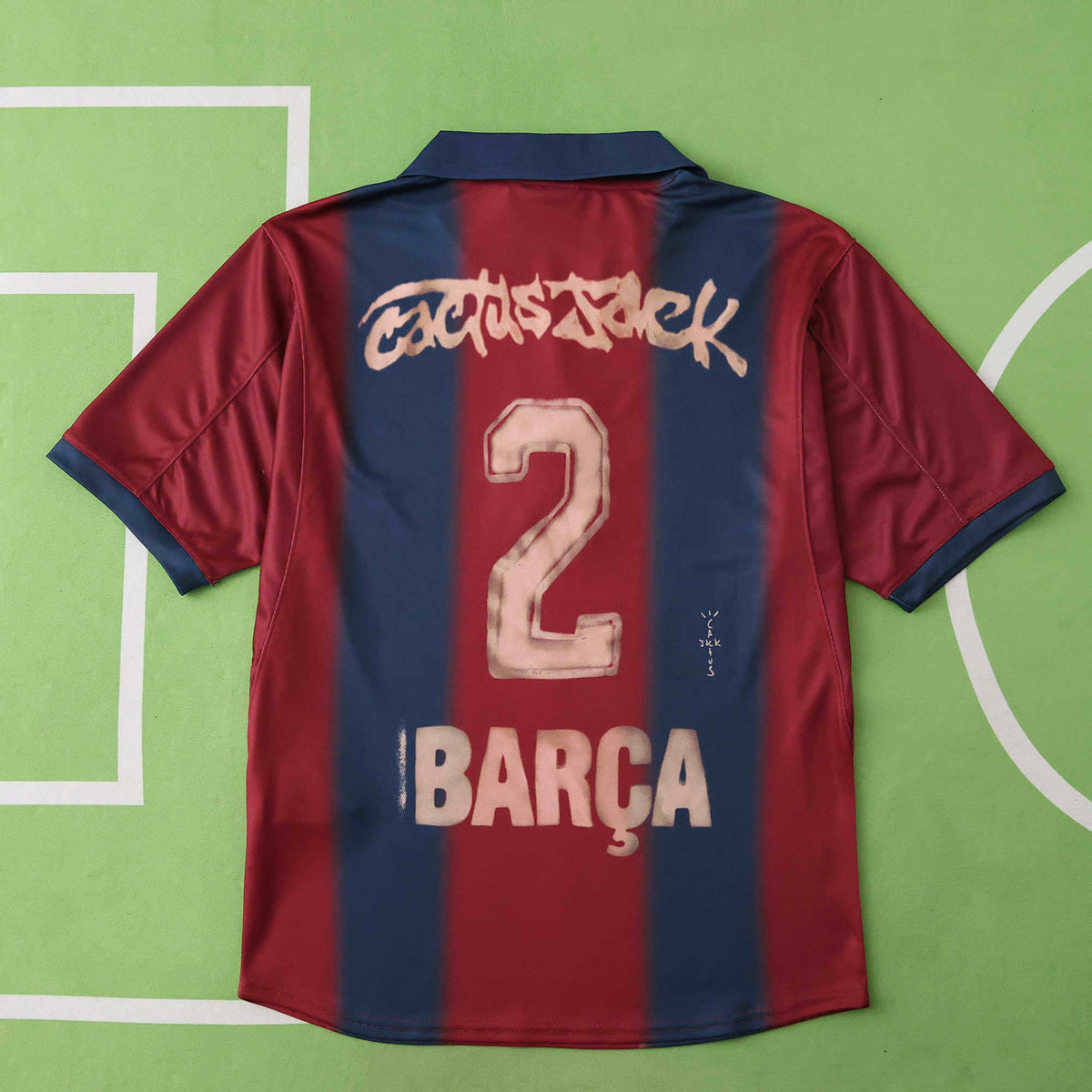 Maillot FC Barcelone 2000 Domicile Rétro — Skeleton