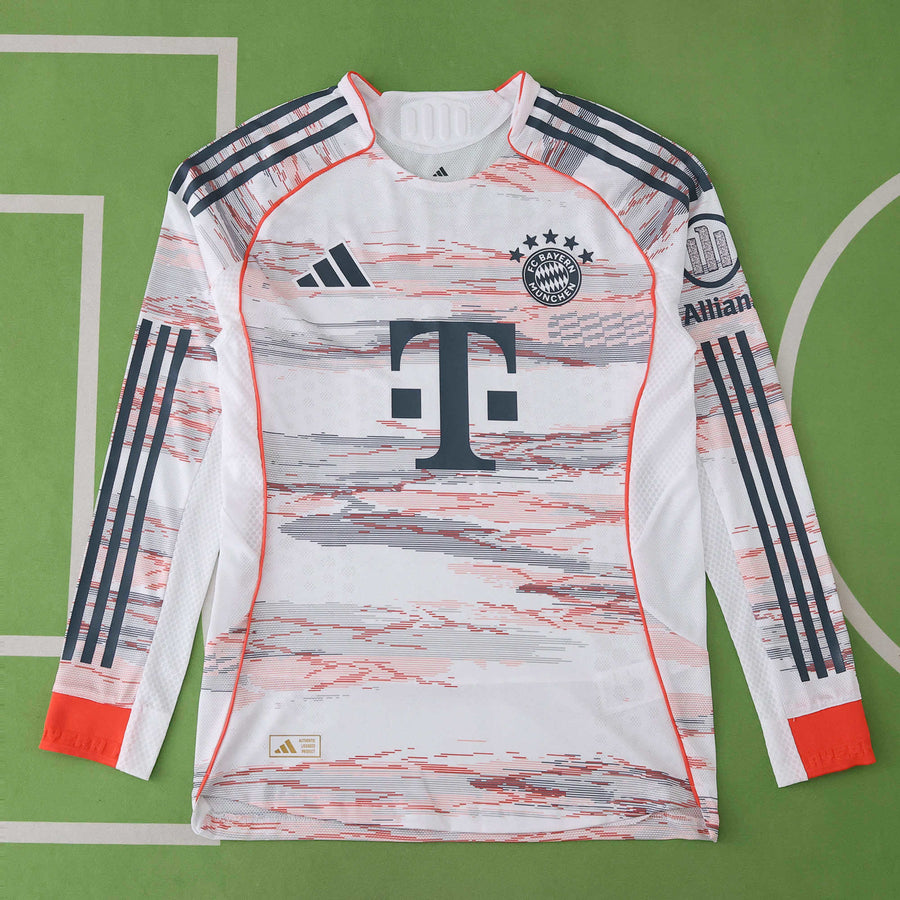 Maillot Bayern Munich 2025/26 Extérieur Manches Longues — Version Joueur